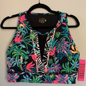 Lilly Pulitzer bra paradise glow NWT XL